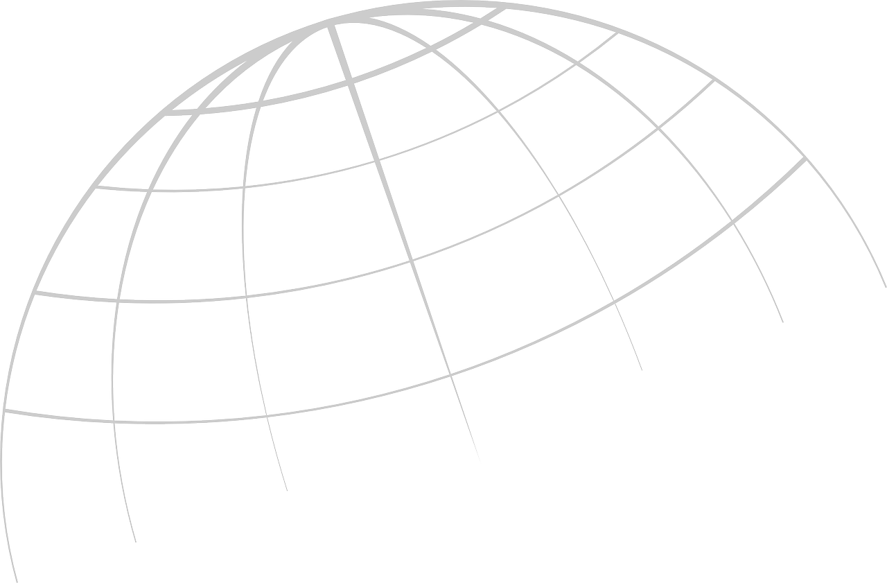Top view of globe icon representing global virtual phone number coverage